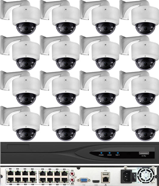 NVR-PRO Enterprise 5MP IP Surveillance System - 16 Camera Full System