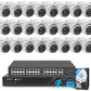 Enterprise kit NVR-Pro 32-Channel AI Security System - 12MP NVR with 32x 5MP PoE Cameras