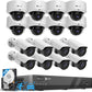 NVR-PRO Complete Business Security Solution - 16x 5MP Weatherproof Cameras, AI Analytics & 4TB NVR
